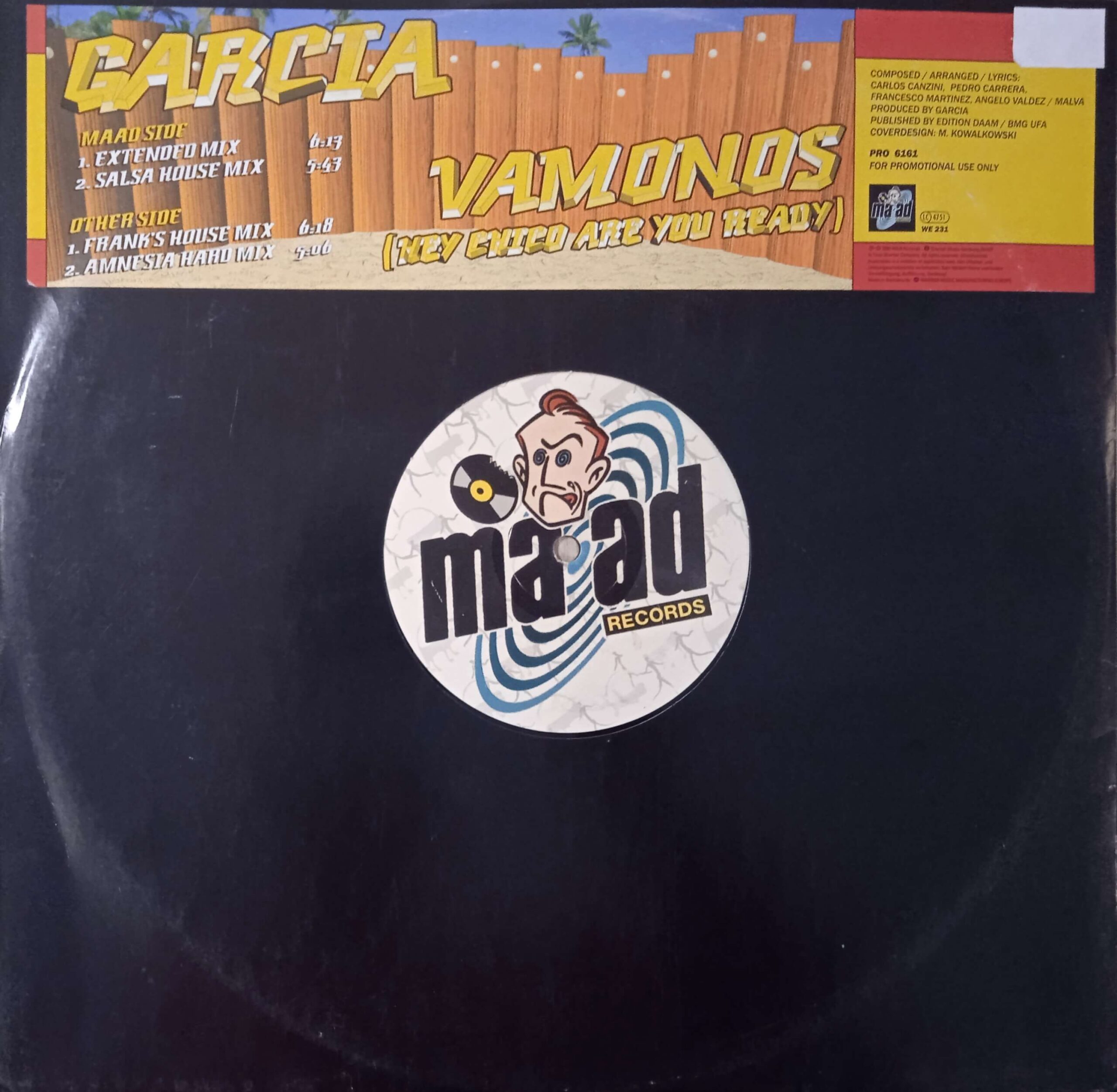 Garcia – Vamonos (Hey Chico Are You Ready)(Vinyl,1996)