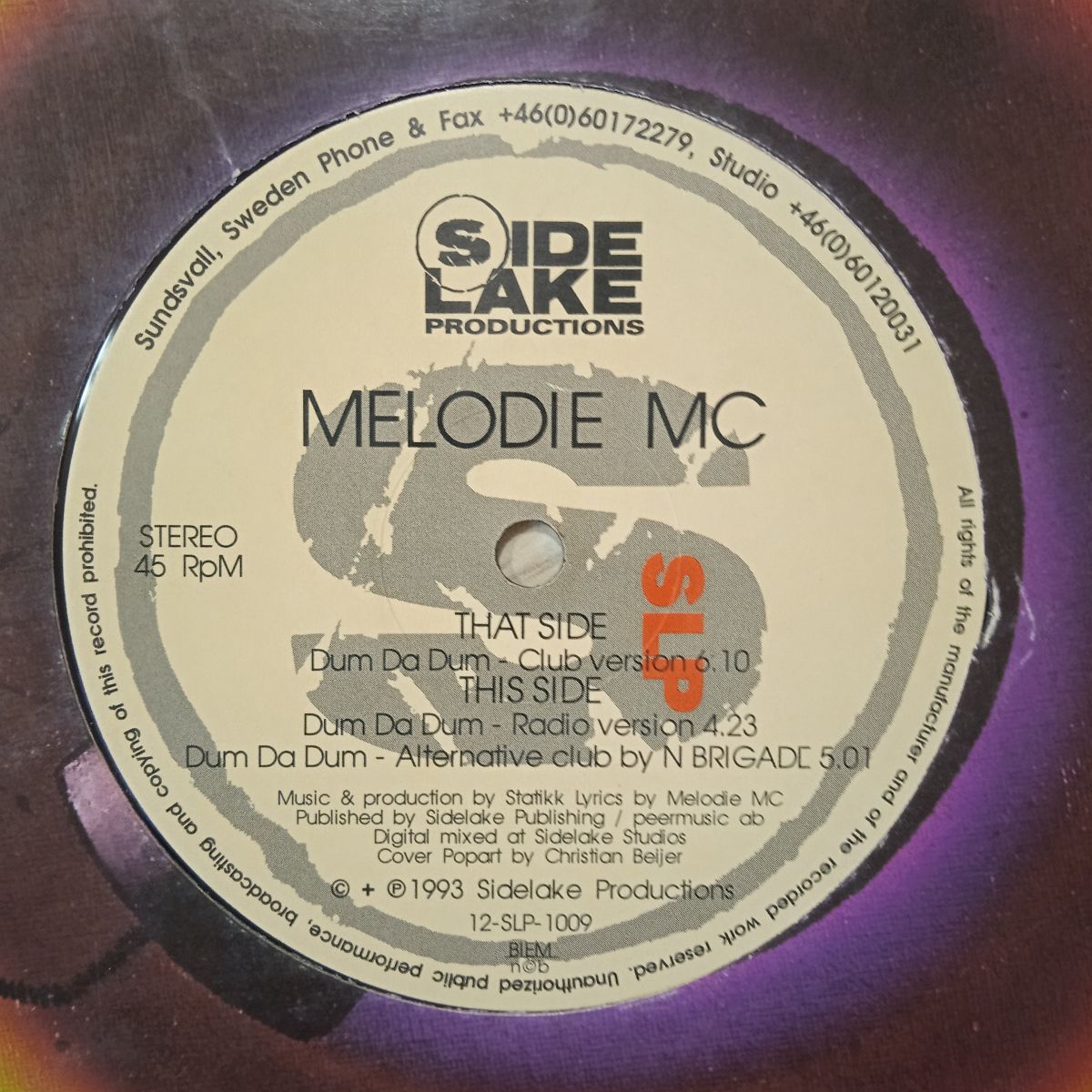 Melodie MC – Dum Da Dum (Vinyl,1993) - Image 3