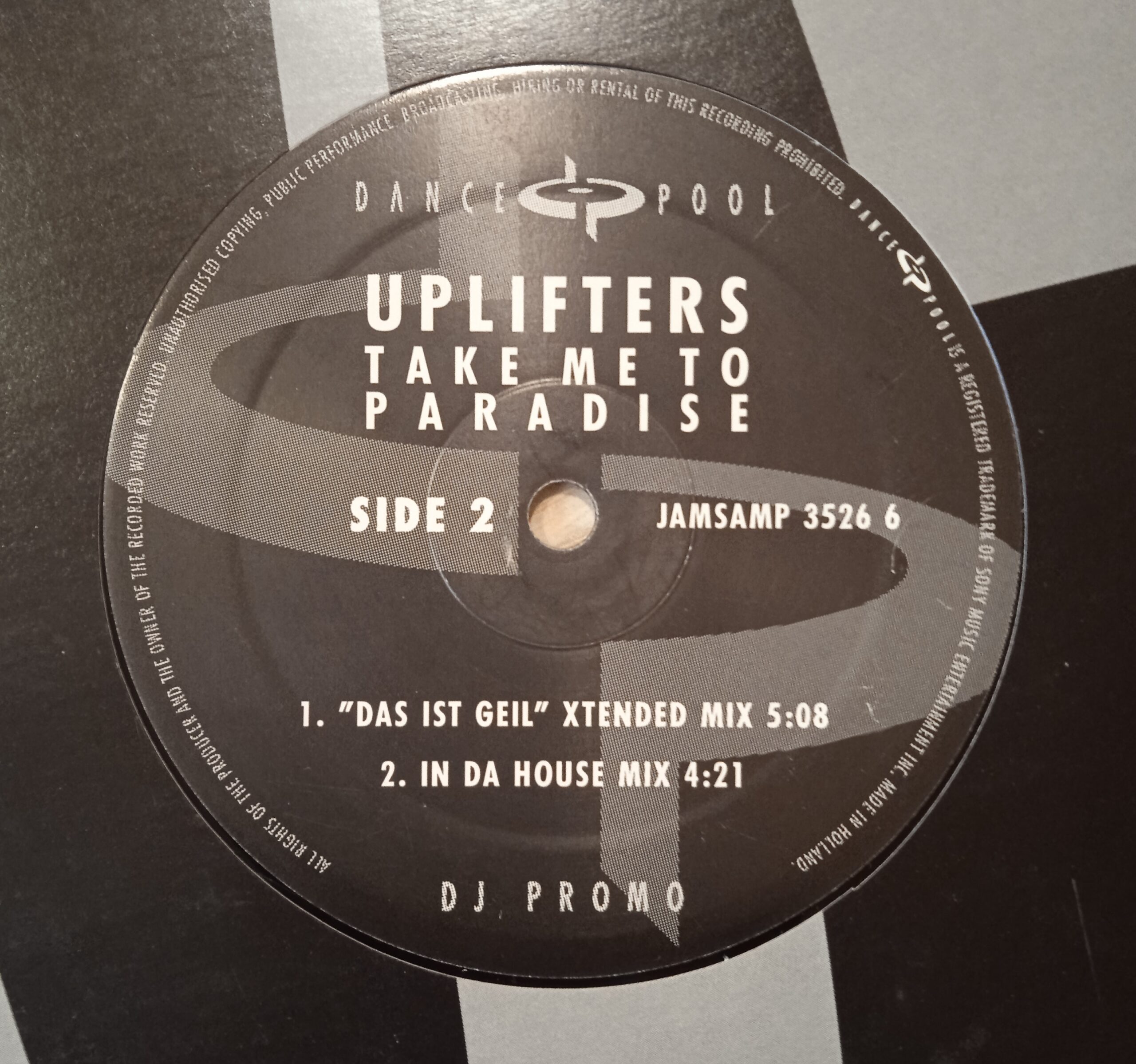 Uplifters – Take Me To Paradise (Vinyl,1996) - Image 3