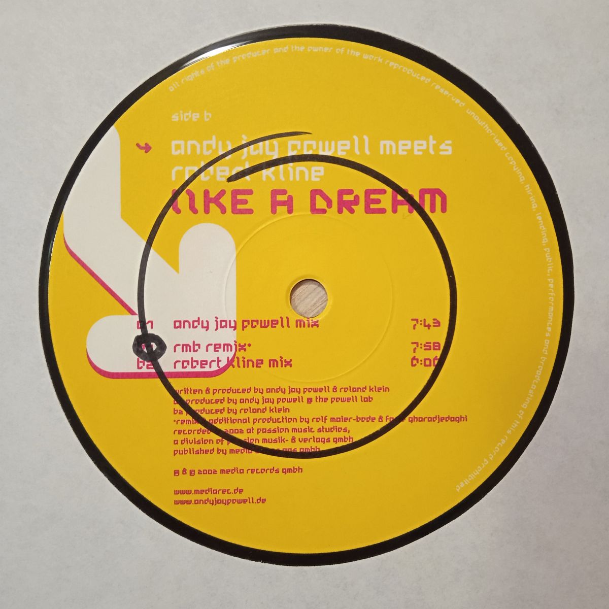 Andy Jay Powell Meets Robert Kline – Like A Dream (Vinyl,2002) - Image 4