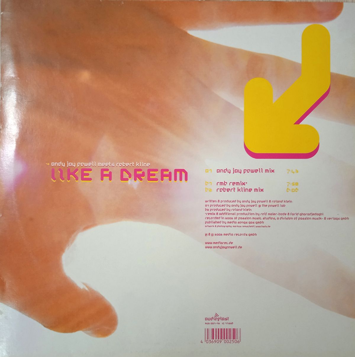 Andy Jay Powell Meets Robert Kline – Like A Dream (Vinyl,2002) - Image 2