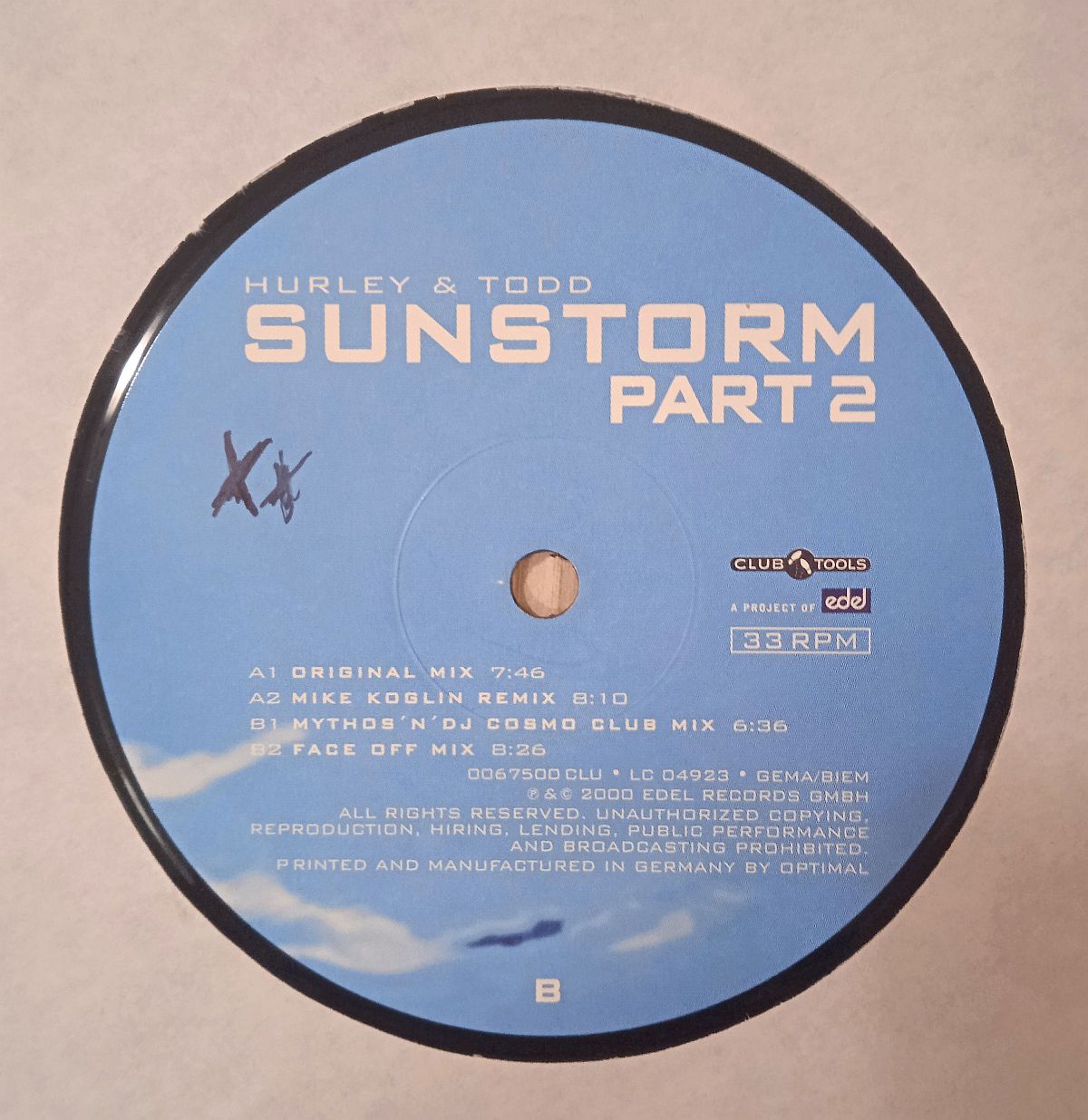 Hurley & Todd – Sunstorm "Part 2" (Vinyl,2000) - Image 4