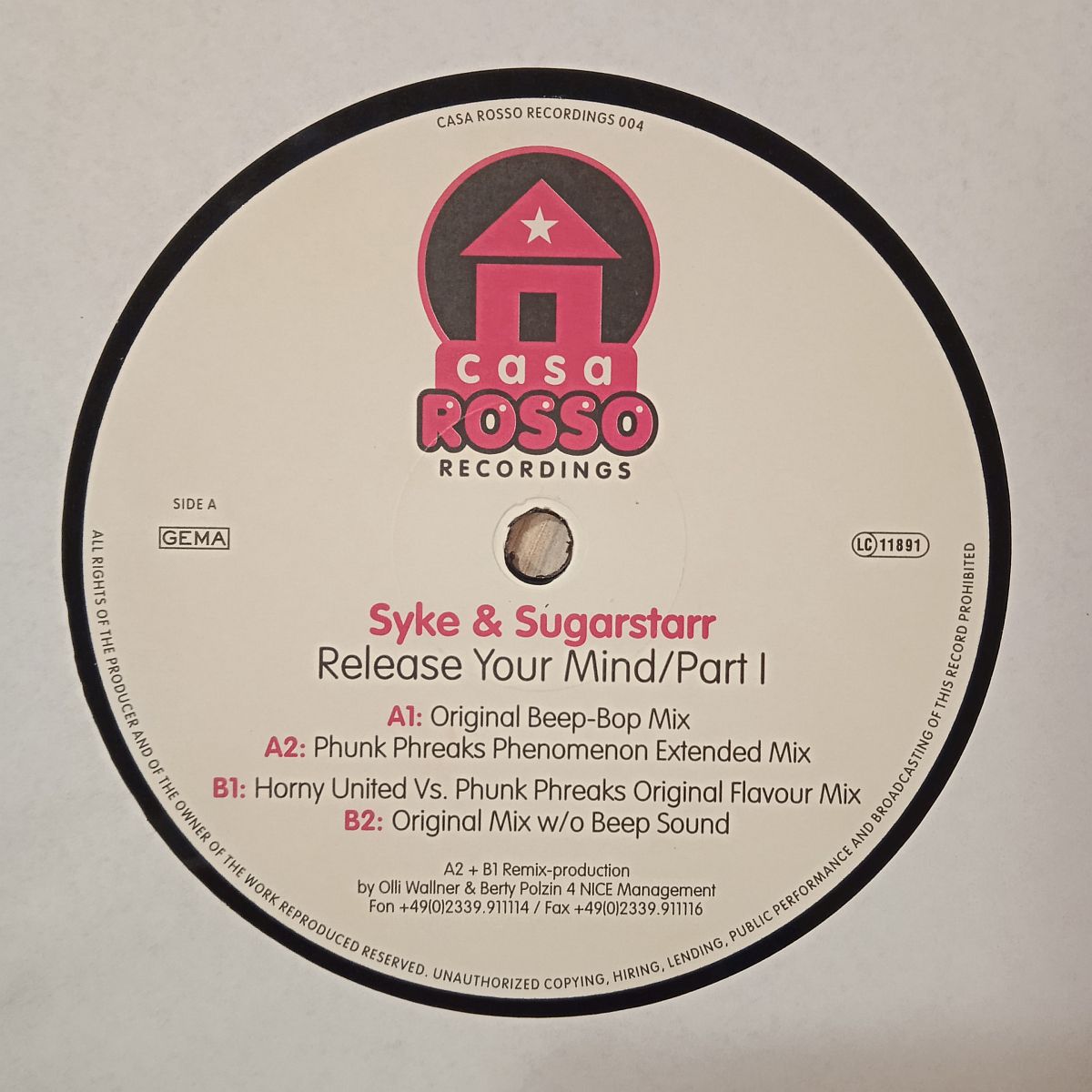 Syke & Sugarstarr – Release Your Mind (Part 1) (Vinyl,2002) - Image 3