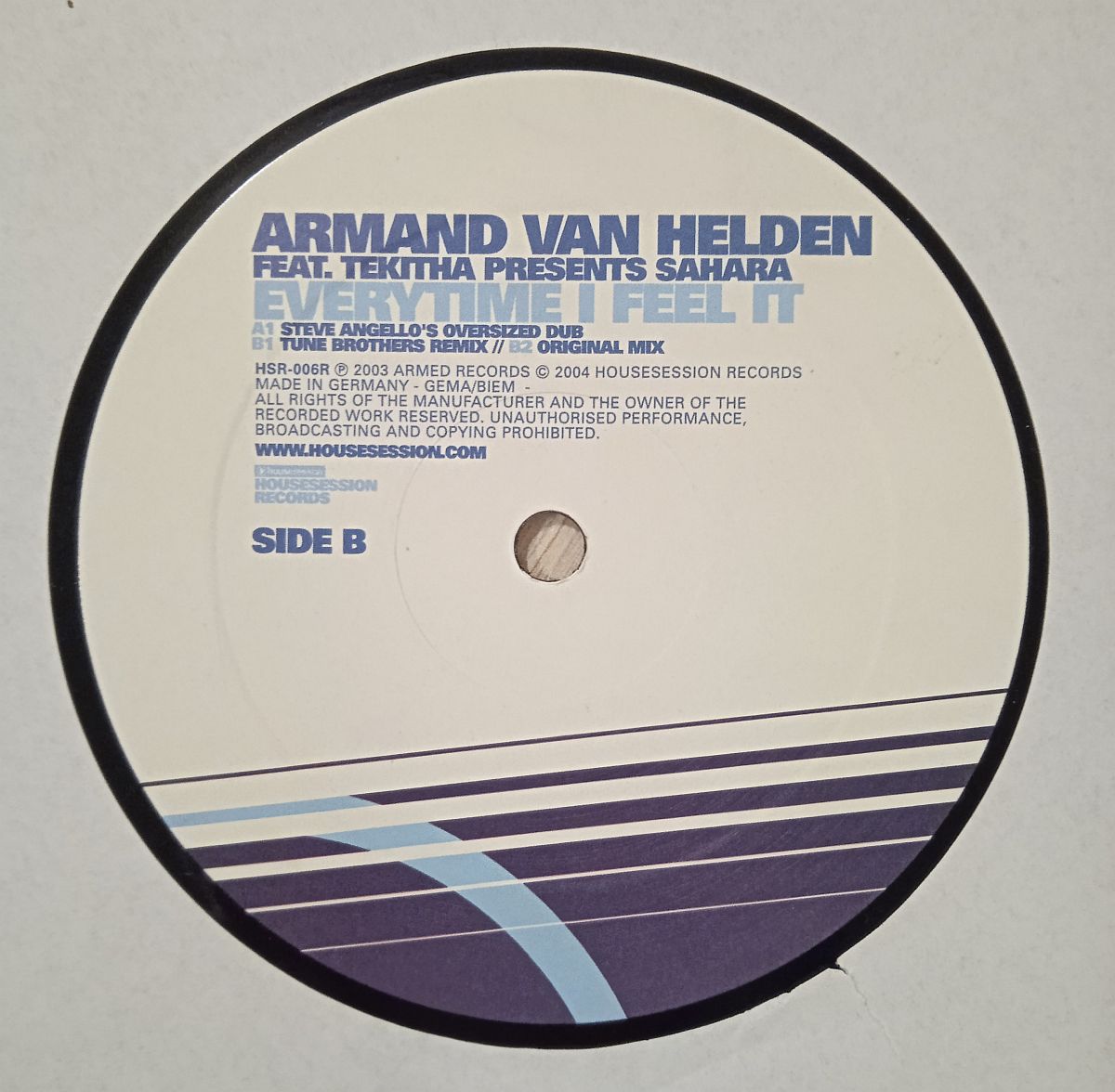 Armand Van Helden Feat. Tekitha Presents Sahara – Everytime I Feel It (Vinyl,2005) - Image 3