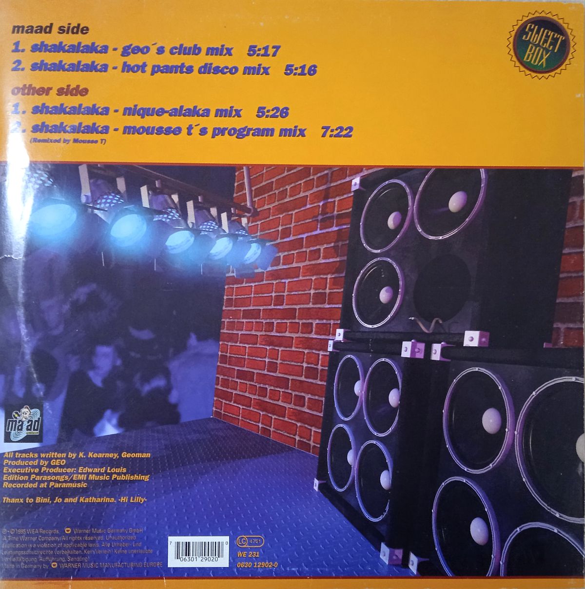 Sweetbox – Shakalaka (Vinyl,1995) - Image 2