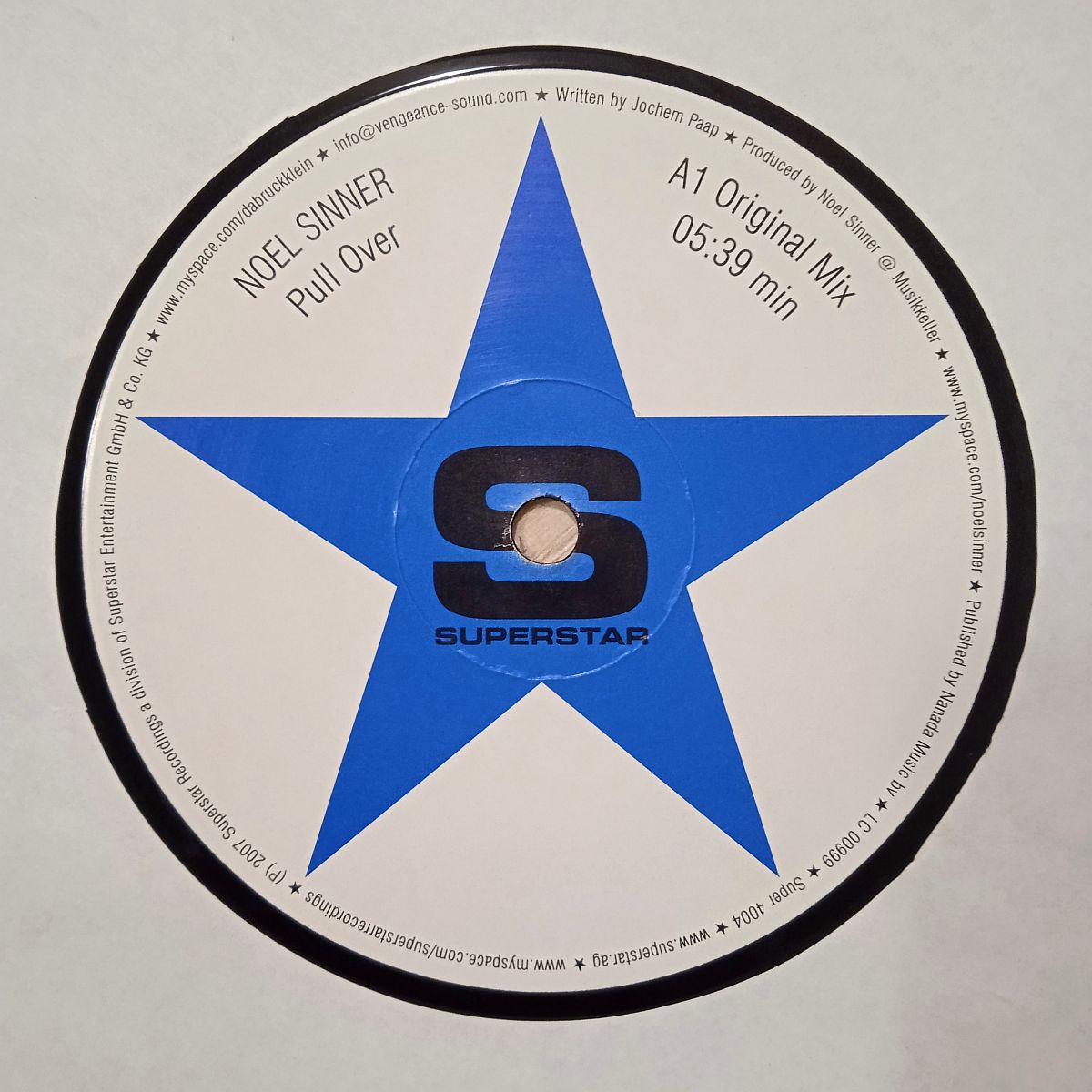 Noel Sinner – Pull Over (Vinyl,2007) - Image 3