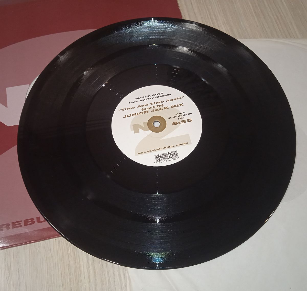 Major Boys Feat. Kathy Brown – Time And Time Again (Junior Jack Mix) (Vinyl,2005) - Image 4