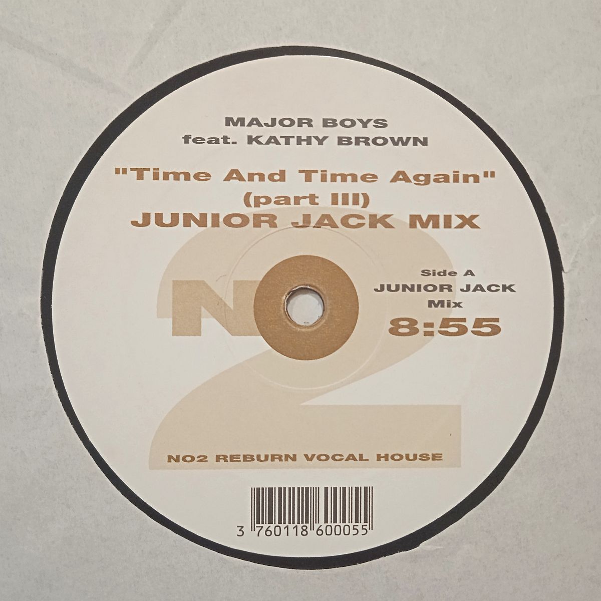 Major Boys Feat. Kathy Brown – Time And Time Again (Junior Jack Mix) (Vinyl,2005) - Image 2