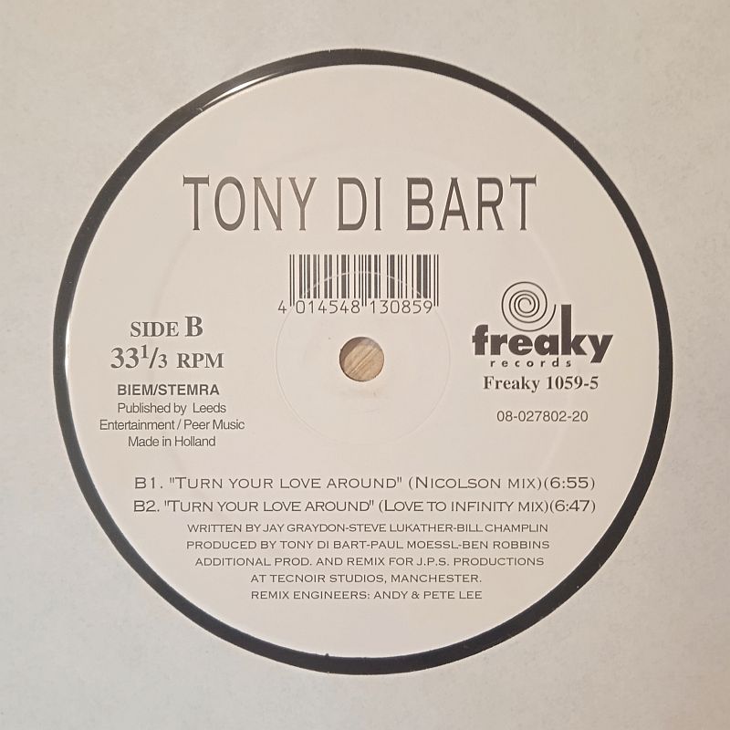 Tony Di Bart – Turn Your Love Around (2 Brothers On The 4th Floor Mix!) (Vinyl,1996) - Image 3
