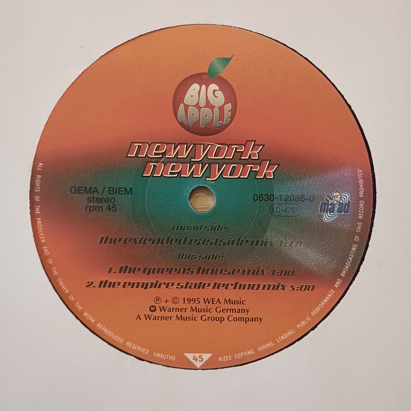Big Apple – New York, New York (Vinyl,1995) - Image 4