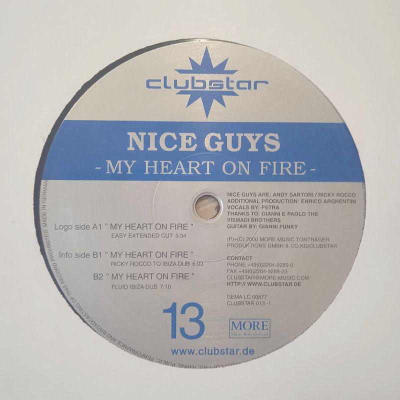 Nice Guys – My Heart On Fire (Vinyl,2000) - Image 3