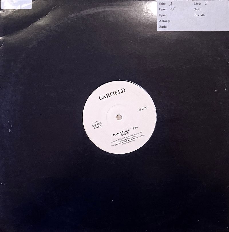 Garfield – Party Of Love (Vinyl,1995)