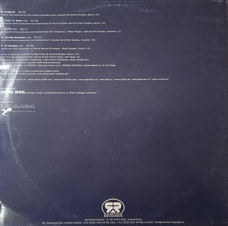 Mac Zimms & DJ Exelios – World Of Life Anthem 2005 (Vinyl,2005) - Image 2