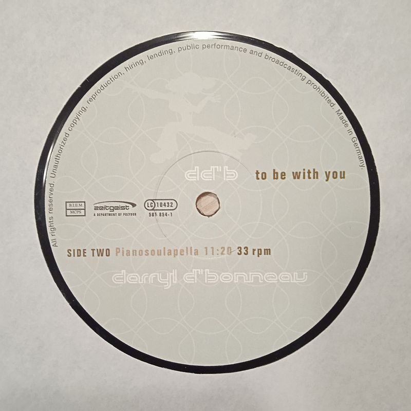 Darryl D'Bonneau – To Be With You (2×Vinyl,2000) - Image 4