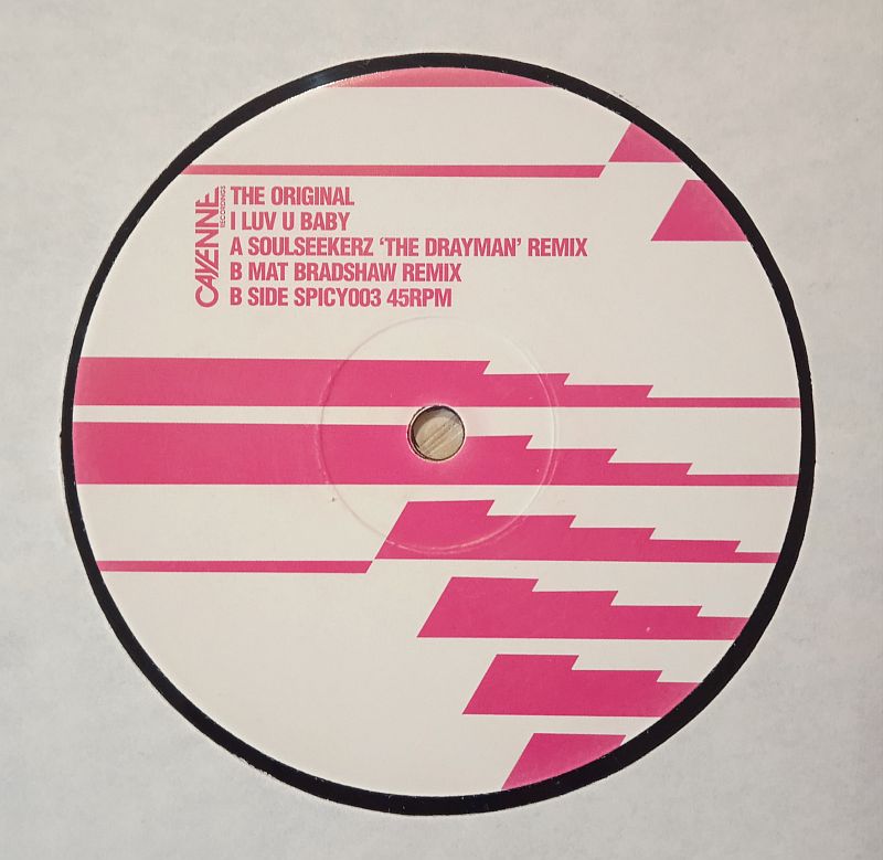The Original FT. Everett Bradley – I Luv U Baby (Soulseekerz Mat / Bradshaw Remixes) (Vinyl,2006) - Image 4