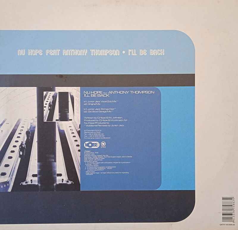Nu Hope – I'll Be Back (Vinyl,2000) - Image 2