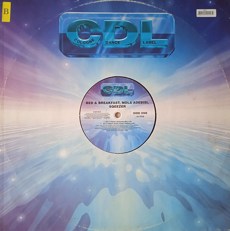 Bed & Breakfast, Mola Adebisi, Sqeezer – Get It Right (Vinyl,1997)
