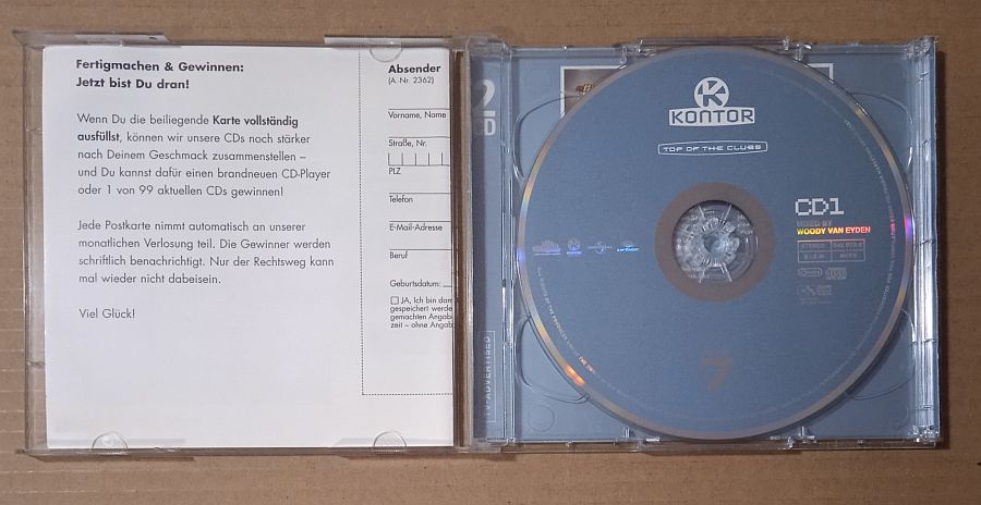 Kontor - Top Of The Clubs Volume 7 (Mix 2×CD,2000) - Image 2