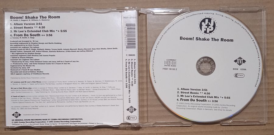 Jazzy Jeff & Fresh Prince – Boom! Shake The Room (Maxi CD,1993) - Image 2