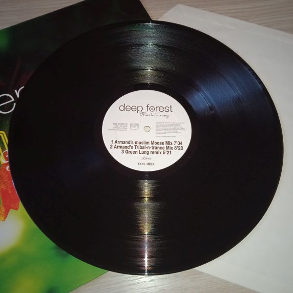 Deep Forest – Marta's Song (The Remixes) (Vinyl,1995) - Image 3