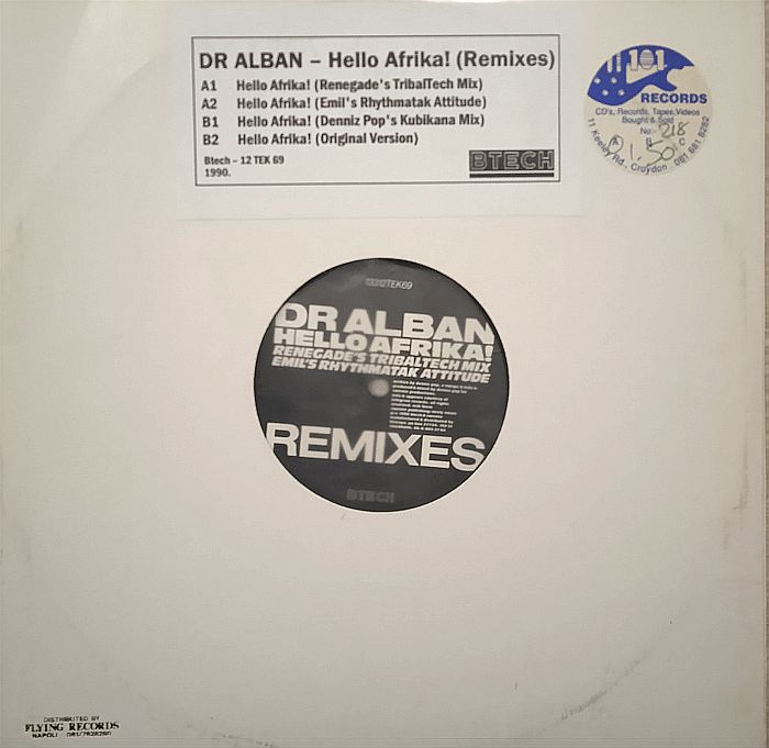 Dr Alban – Hello Afrika! (Remixes) (Vinyl,1990)