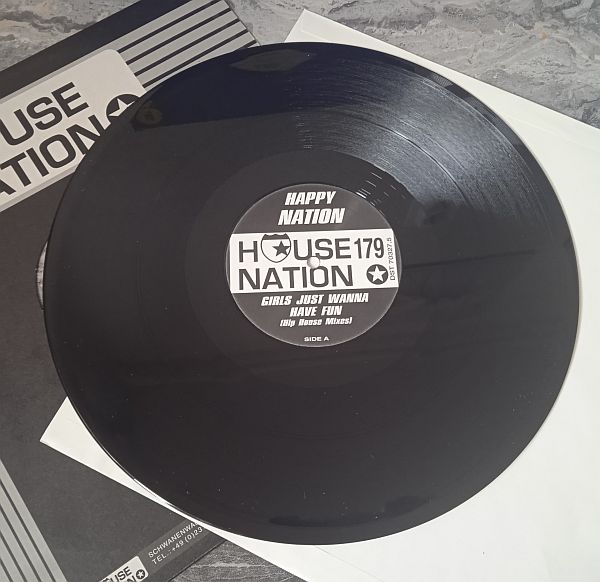 Happy Nation – Girls Just Wanna Have Fun (Hip House Mixes) (Vinyl,1998) - Image 2