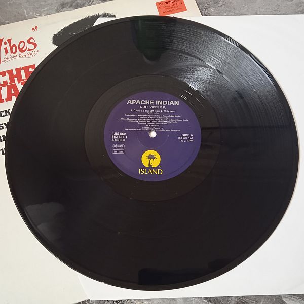 Apache Indian – Nuff Vibes E.P. (Vinyl,1993) - Image 2