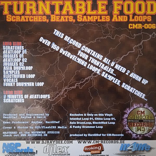 DJ Hard2Def × DJ RayDee – Turntable Food Vol 1 (Vinyl,2003) - Image 2