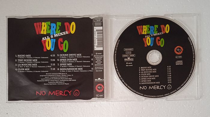 No Mercy – Where Do You Go - All 8 Mixes (Maxi CD,1996) - Image 2