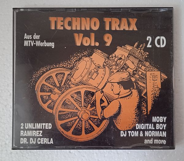 Various – Techno Trax Vol. 9 (Válogatás Album 2× CD,1993)