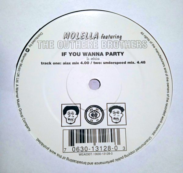 Molella featuring The Outhere Brothers – If You Wanna Party (Vinyl,1995) - Image 2