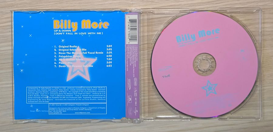 Billy More – Up & Down (Don't Fall In Love With Me) (Maxi CD,2001) - Image 2