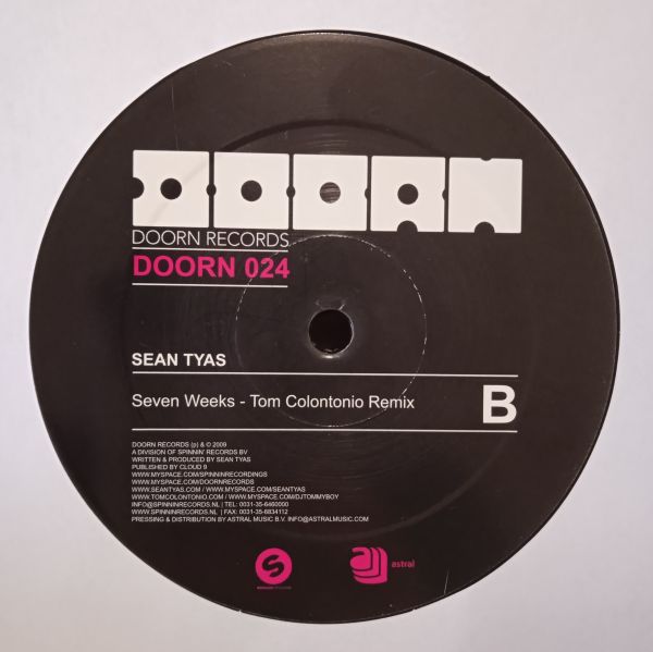 Sean Tyas – Seven Weeks (Vinyl,2009) - Image 3