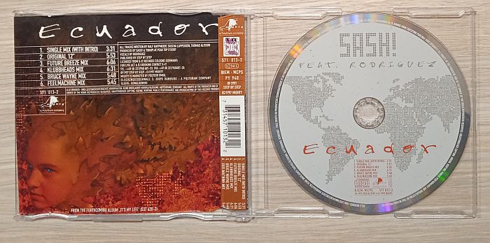 Sash! Feat. Rodriguez – Ecuador (Maxi CD,1997) - Image 2