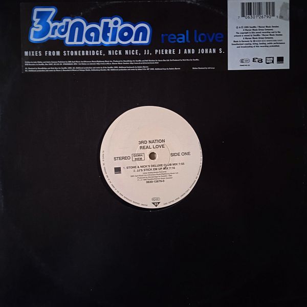 3rd Nation – Real Love (Mixes) (Vinyl,1995)
