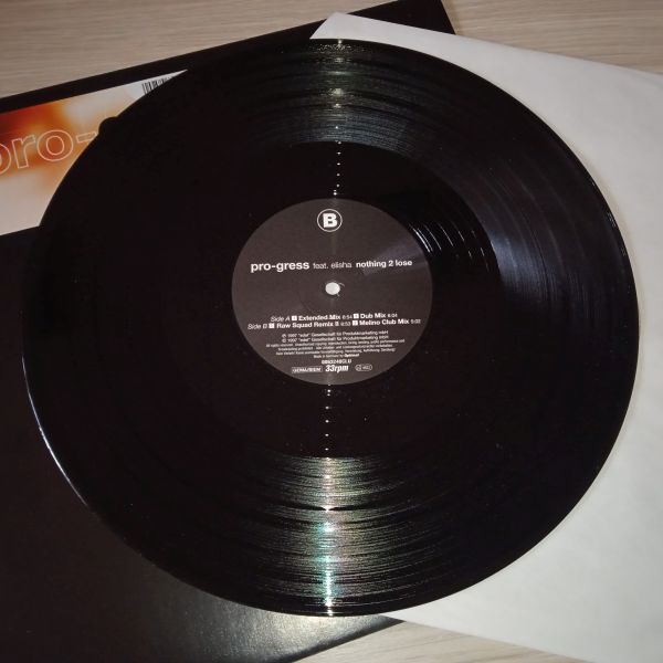 Pro-Gress feat. Elisha – Nothing 2 Lose (Vinyl,1997) - Image 2