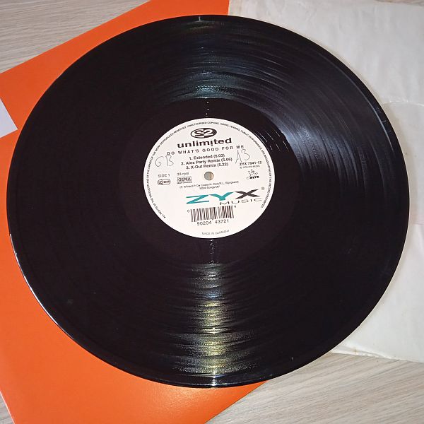 2 Unlimited – Do What's Good For Me + Megamix. (Vinyl,1995) - Image 2