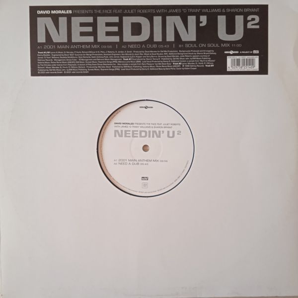David Morales Presents The Face – Needin' U² (Vinyl,2001)