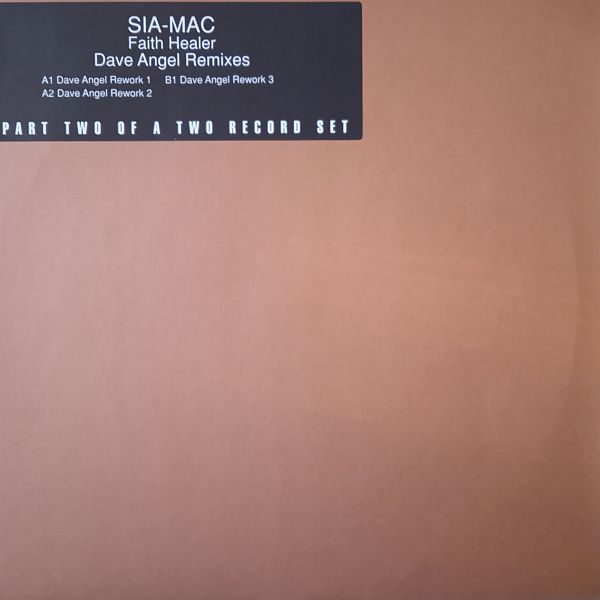 Sia-Mac – Faith Healer (Dave Angel Remixes) (Vinyl,1999)