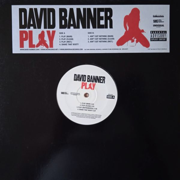 David Banner – Play / Ain't Got Nothing (Vinyl,2005)
